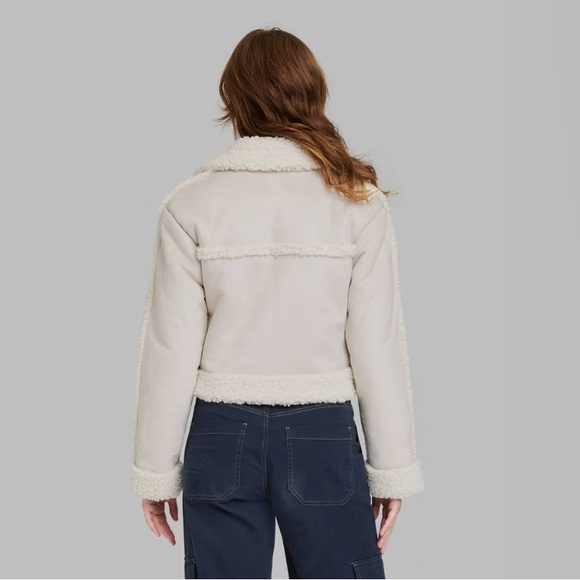 Women’s faux shearling jacket - Picture 3 of 3